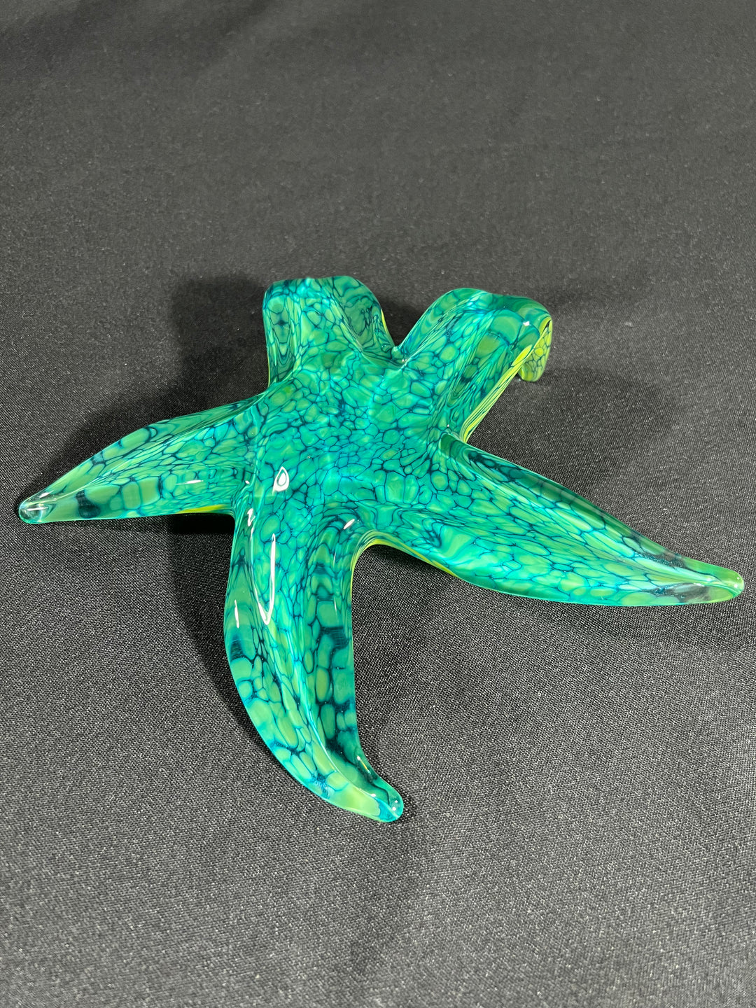 Giant Aqua & Green Starfish – John Gibbons Glass